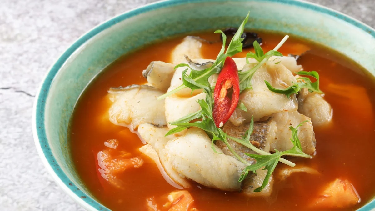 金汤鱼片golden soup w pickled fish slices